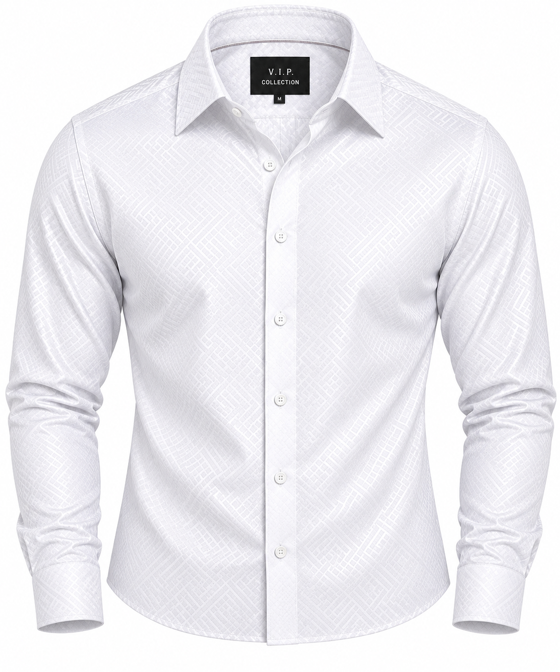 VELW-08 VIP FANCY LS EMBOSSED SHIRT