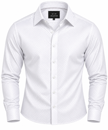 VELW-08 VIP FANCY LS EMBOSSED SHIRT