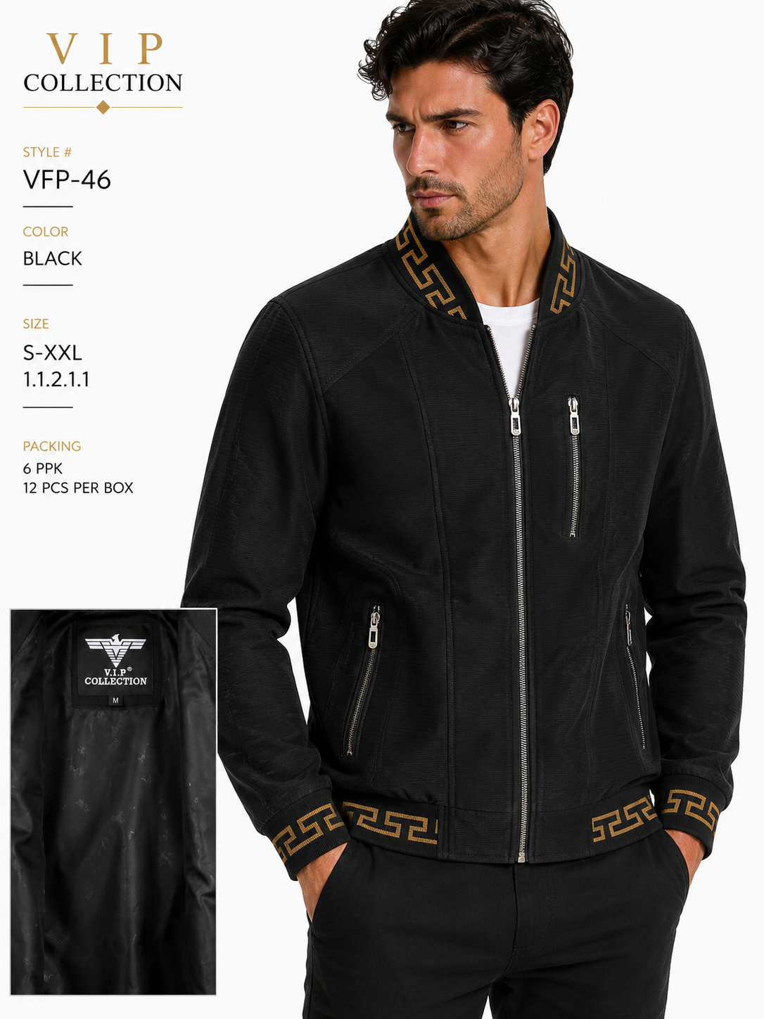 VFP-46  VIP COLLECTION JACKET- PER PREPACK