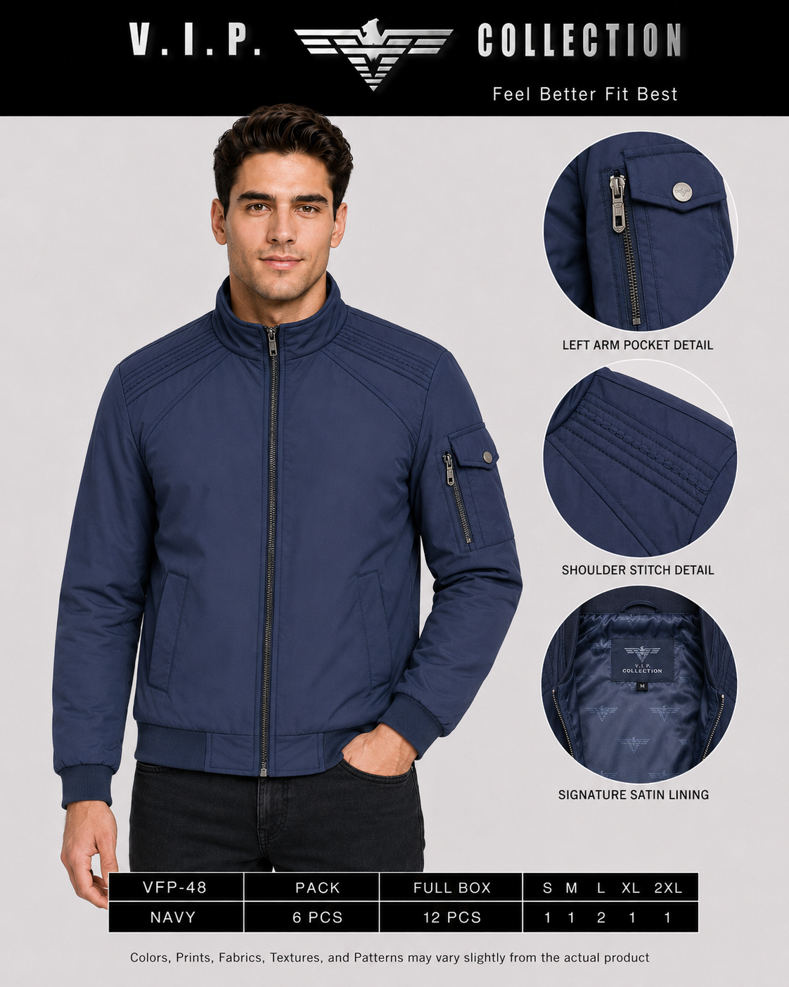 VFP-48  VIP COLLECTION JACKET- PER PREPACK