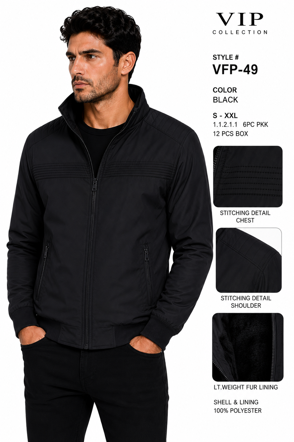 VFP-49  VIP COLLECTION JACKET- PER PREPACK