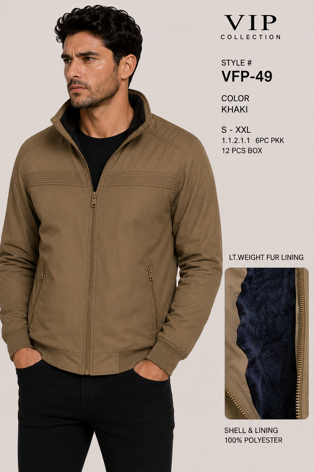 VFP-49  VIP COLLECTION JACKET- PER PREPACK