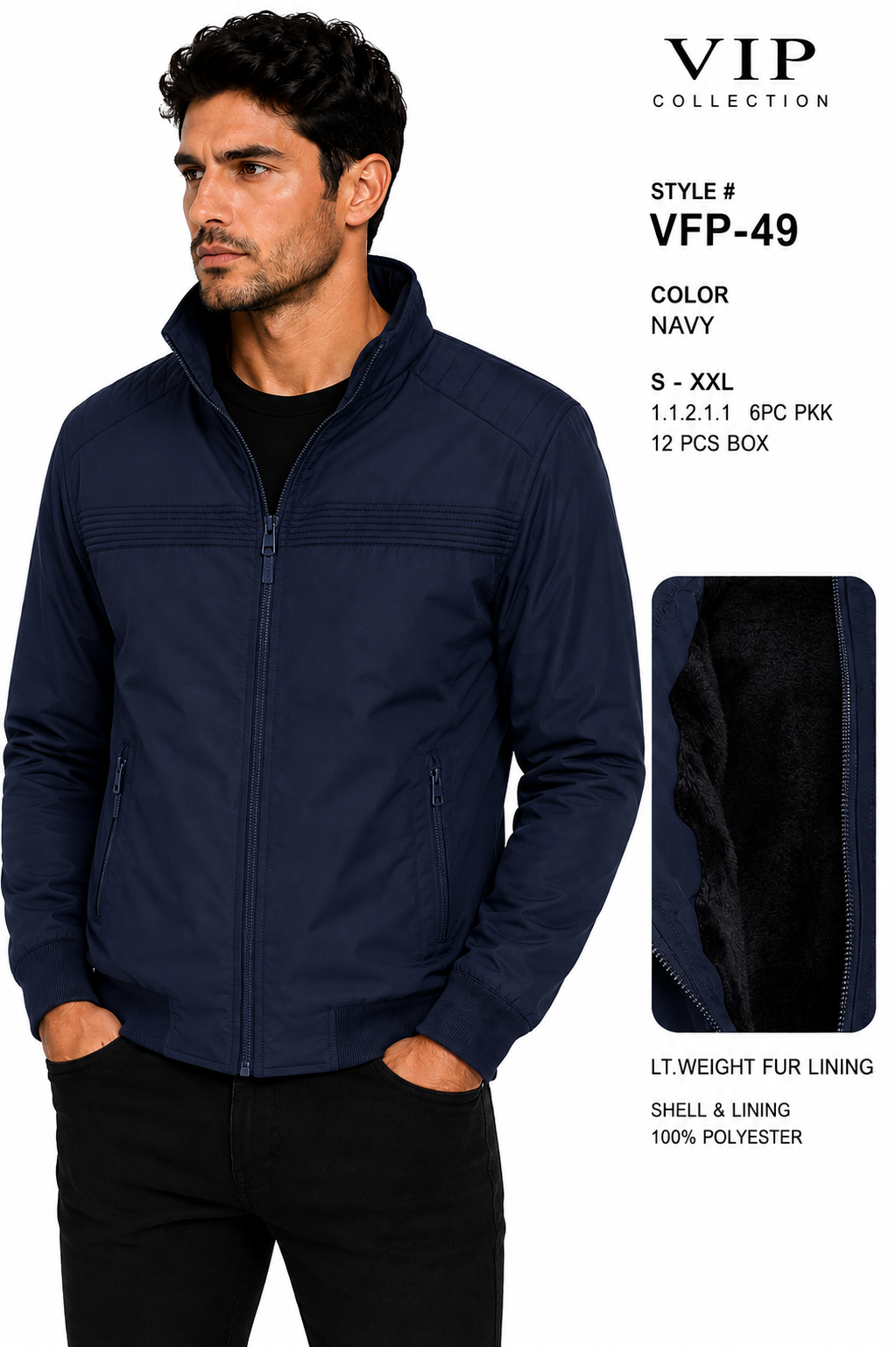 VFP-49  VIP COLLECTION JACKET- PER PREPACK