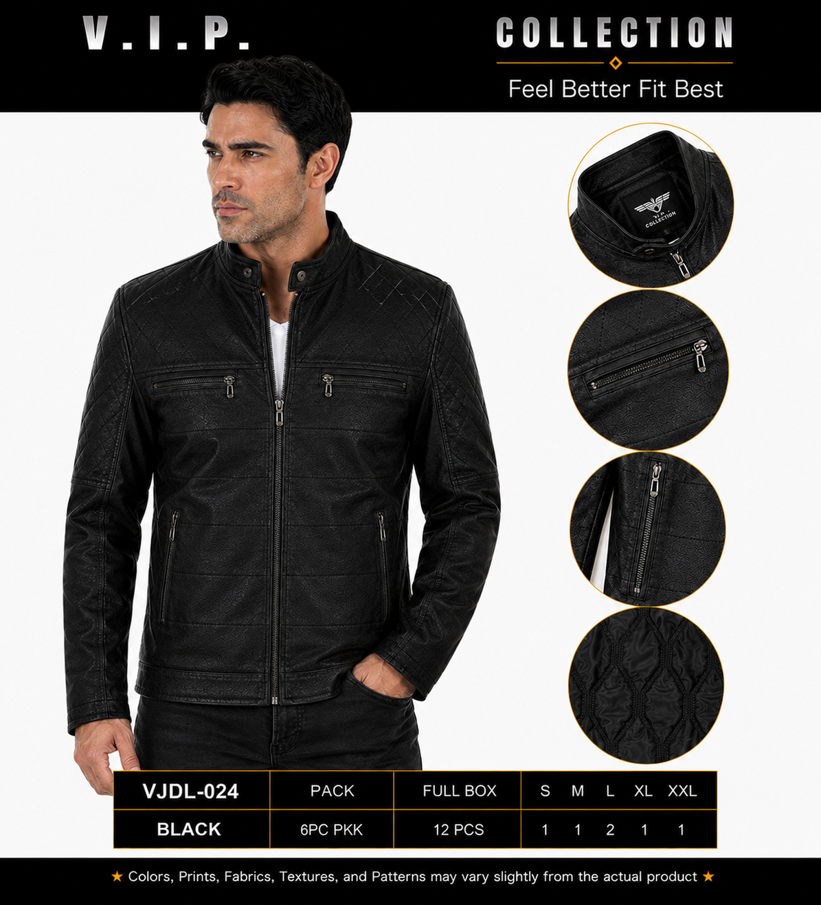 VJDL-024  VIP COLLECTION FANCY JACKET- PER PREPACK