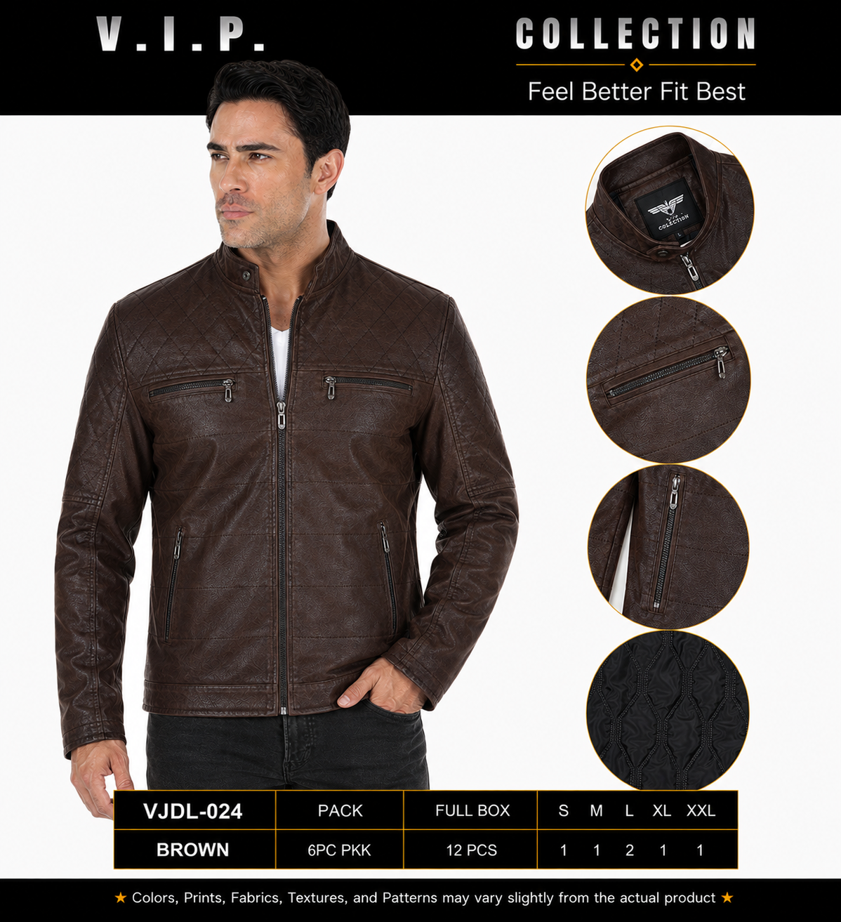 VJDL-024  VIP COLLECTION FANCY JACKET- PER PREPACK