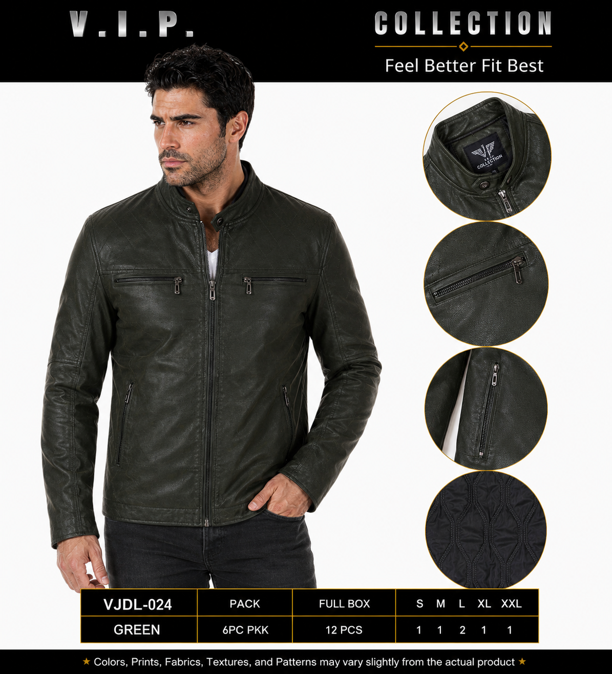 VJDL-024  VIP COLLECTION FANCY JACKET- PER PREPACK