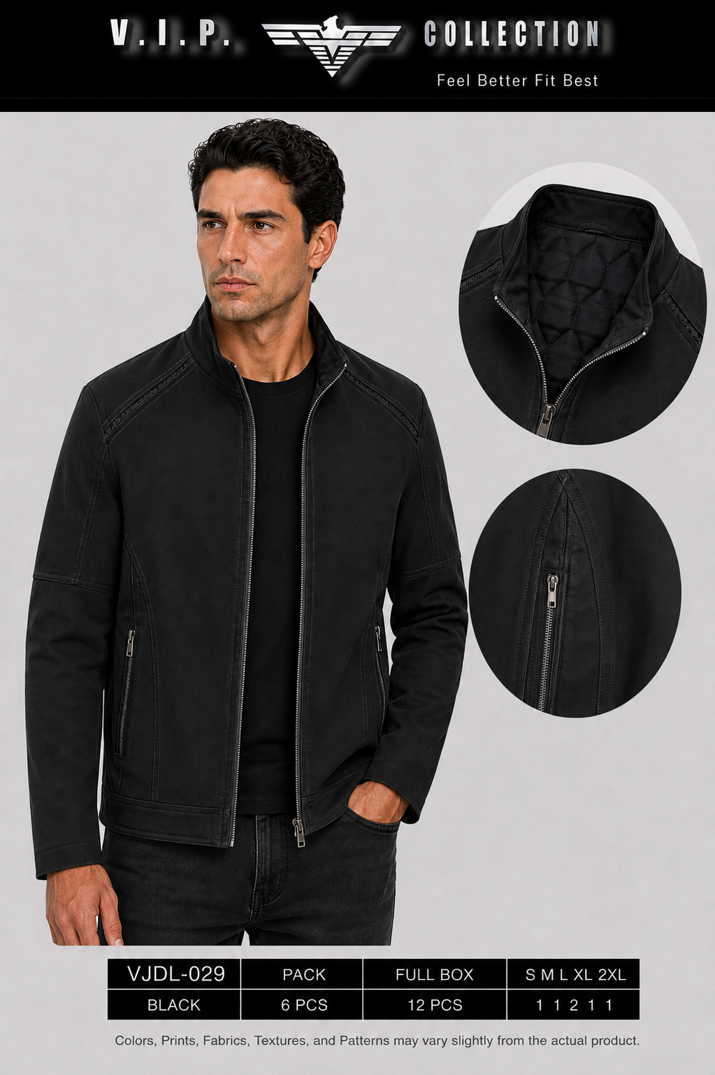VJDL-029  VIP COLLECTION FANCY JACKET- PER PREPACK