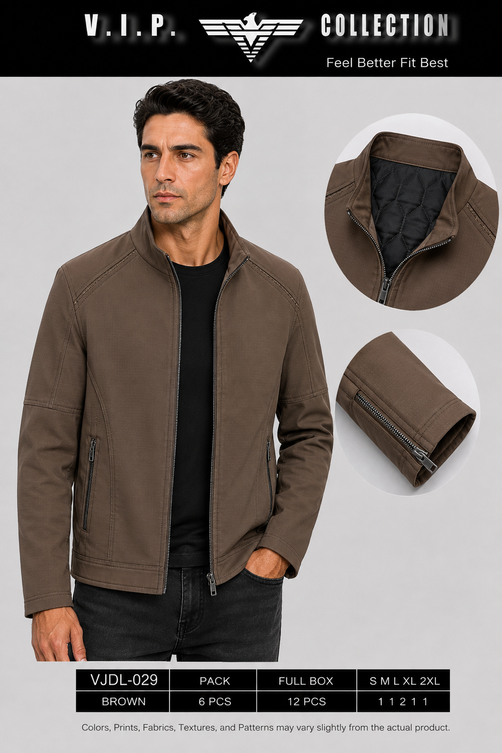 VJDL-029  VIP COLLECTION FANCY JACKET- PER PREPACK