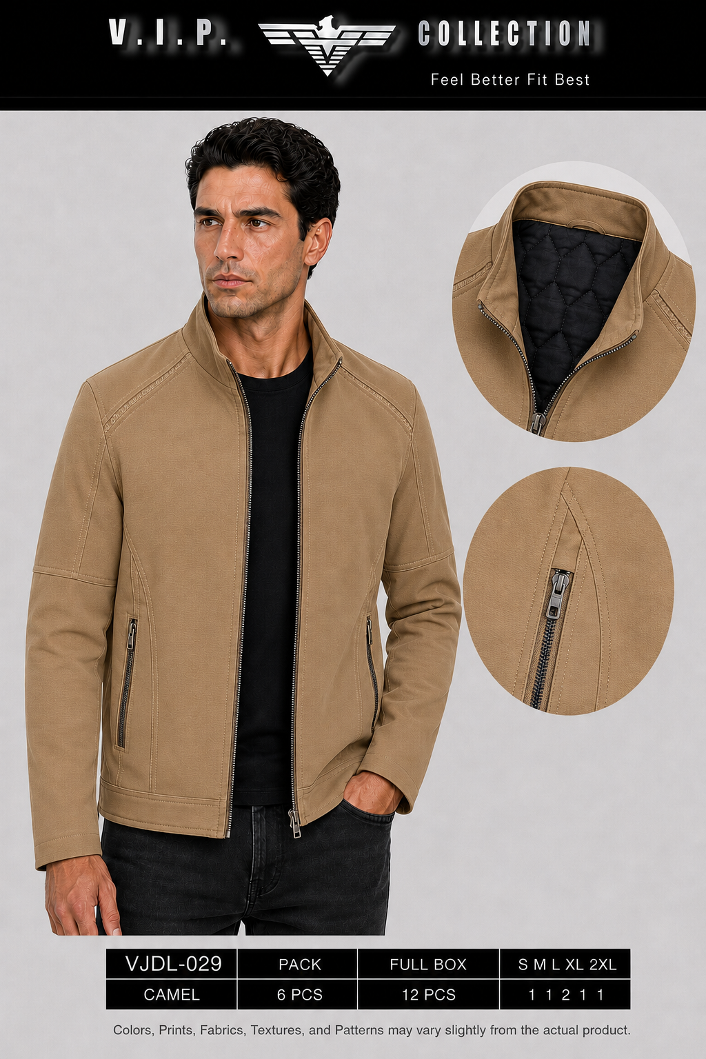 VJDL-029  VIP COLLECTION FANCY JACKET- PER PREPACK