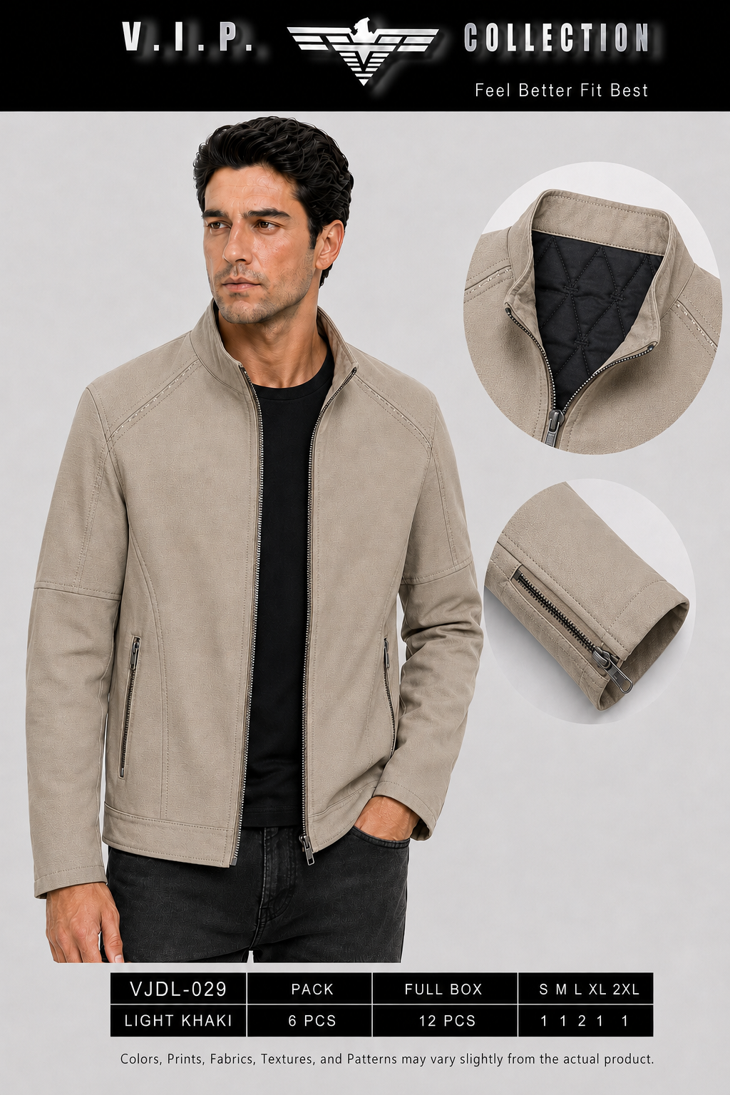 VJDL-029  VIP COLLECTION FANCY JACKET- PER PREPACK