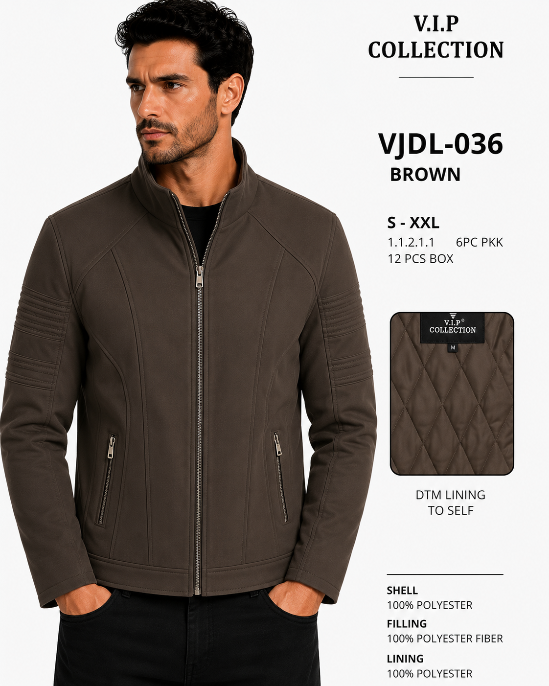 VJDL-036  VIP COLLECTION FANCY JACKET- PER PREPACK