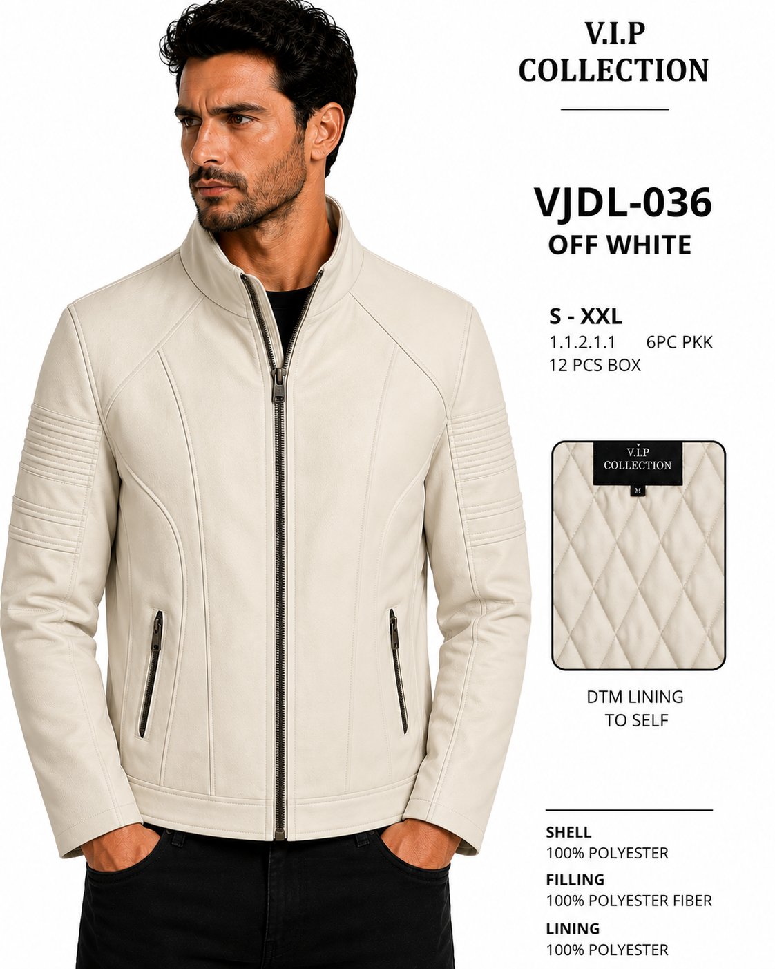 VJDL-036  VIP COLLECTION FANCY JACKET- PER PREPACK