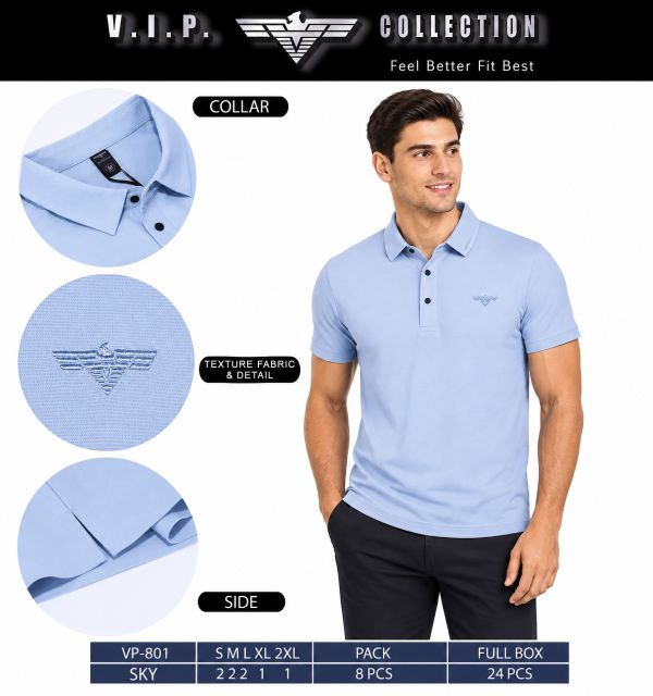 VP-801  V.I.P FANCY POLO