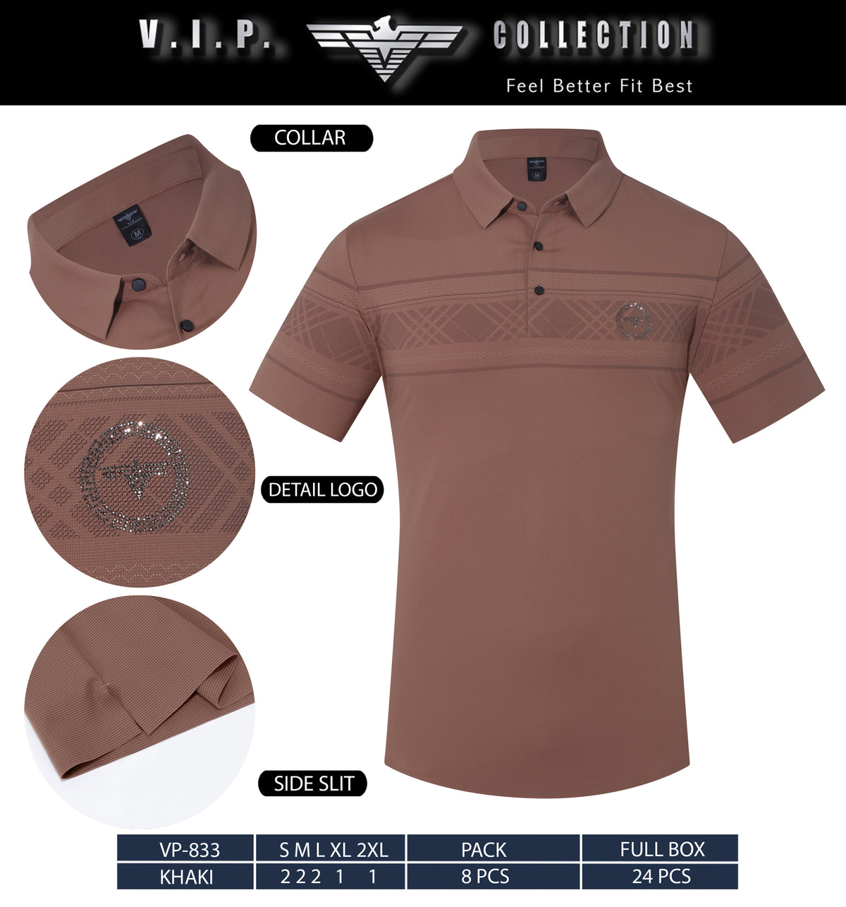 VP-833  V.I.P FANCY POLO