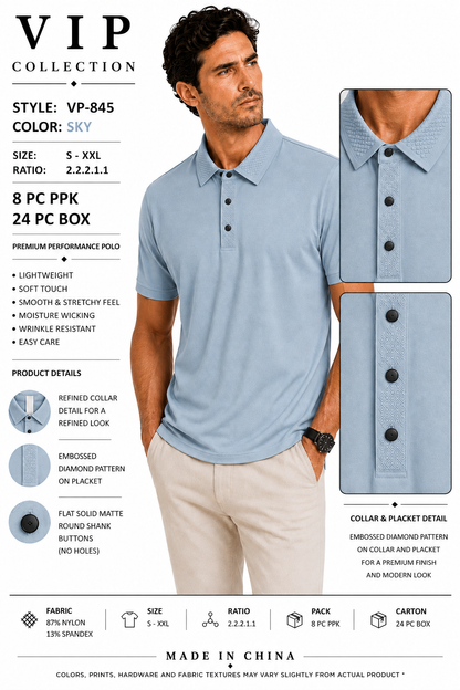 VP-845  V.I.P FANCY POLO