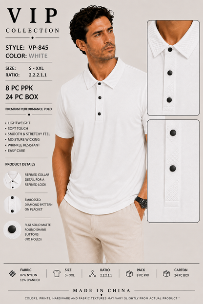 VP-845  V.I.P FANCY POLO