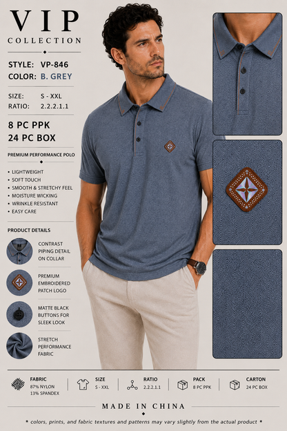 VP-846  V.I.P FANCY POLO