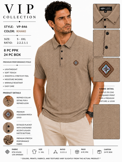 VP-846  V.I.P FANCY POLO