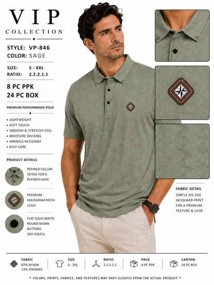 VP-846  V.I.P FANCY POLO