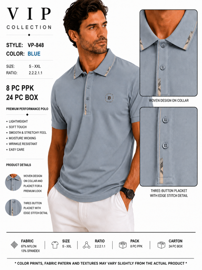 VP-848  V.I.P FANCY POLO