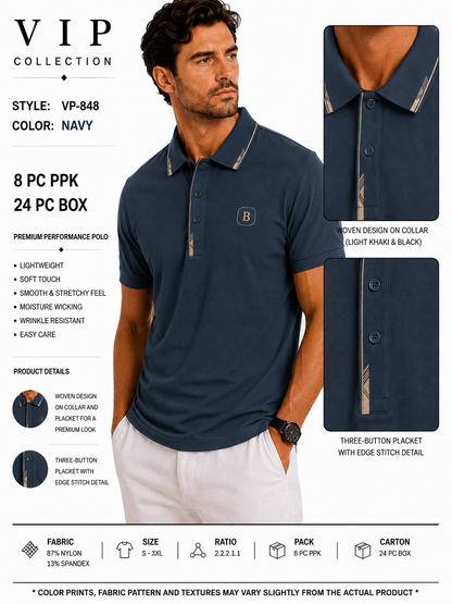 VP-848  V.I.P FANCY POLO