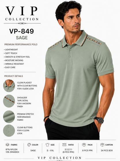 VP-849  V.I.P FANCY POLO