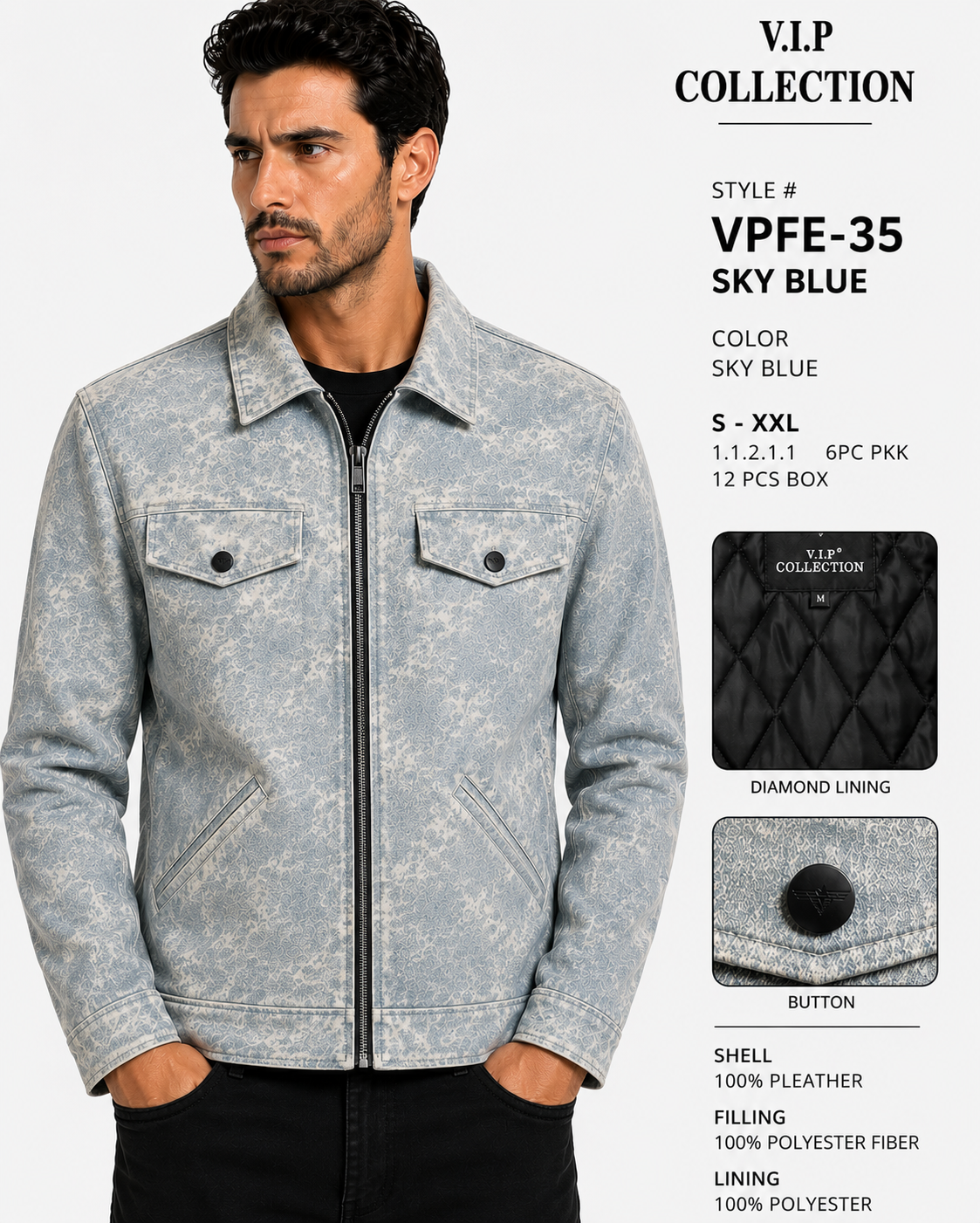 VPFE-35   VIP COLLECTION JACKET- PER PREPACK