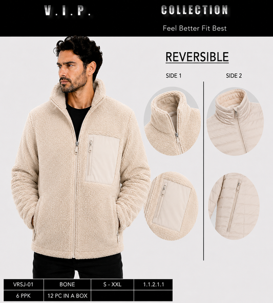 VRSJ-01 VIP COLLECTION SHERPA JACKET - PER PREPACK