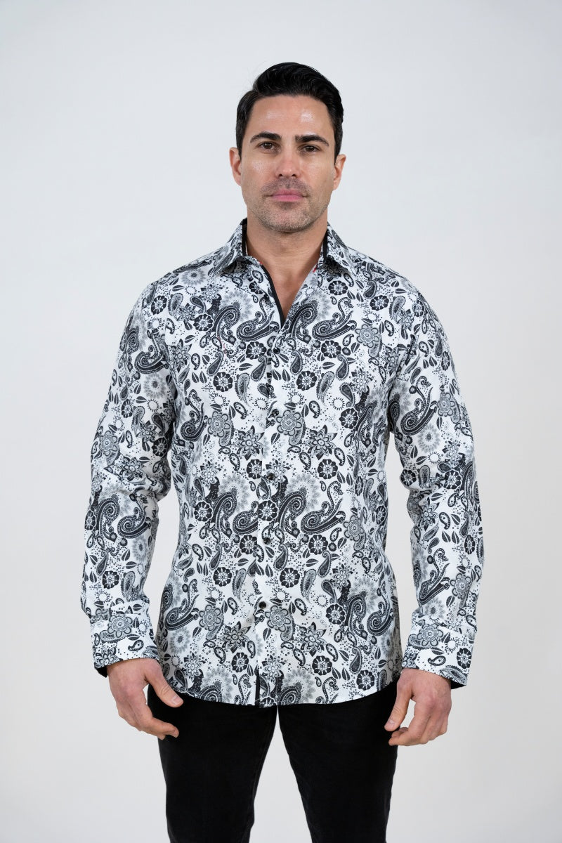 LSWP-181 PRINTED LONG SLEEVE SHIRT 8-PACK