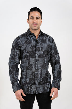 LSWP-187 PRINTED LONG SLEEVE SHIRT 8-PACK