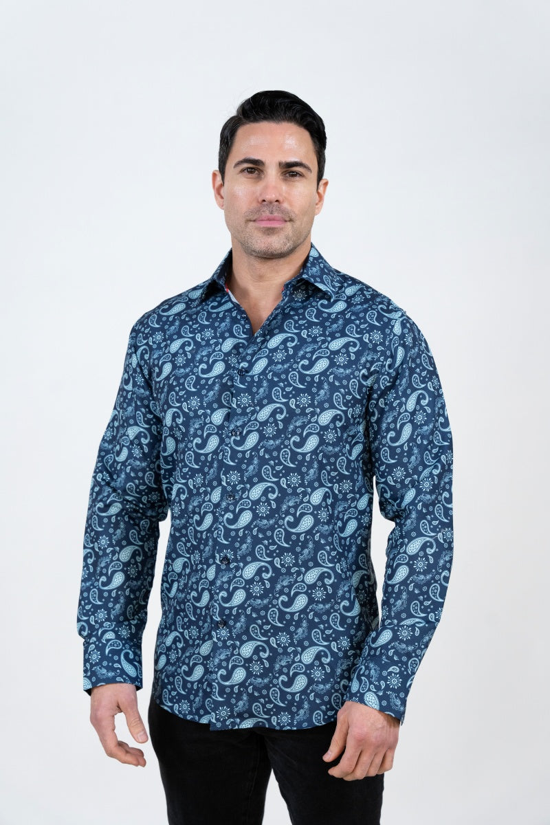 LSWP-192 PRINTED LONG SLEEVE SHIRT 8-PACK