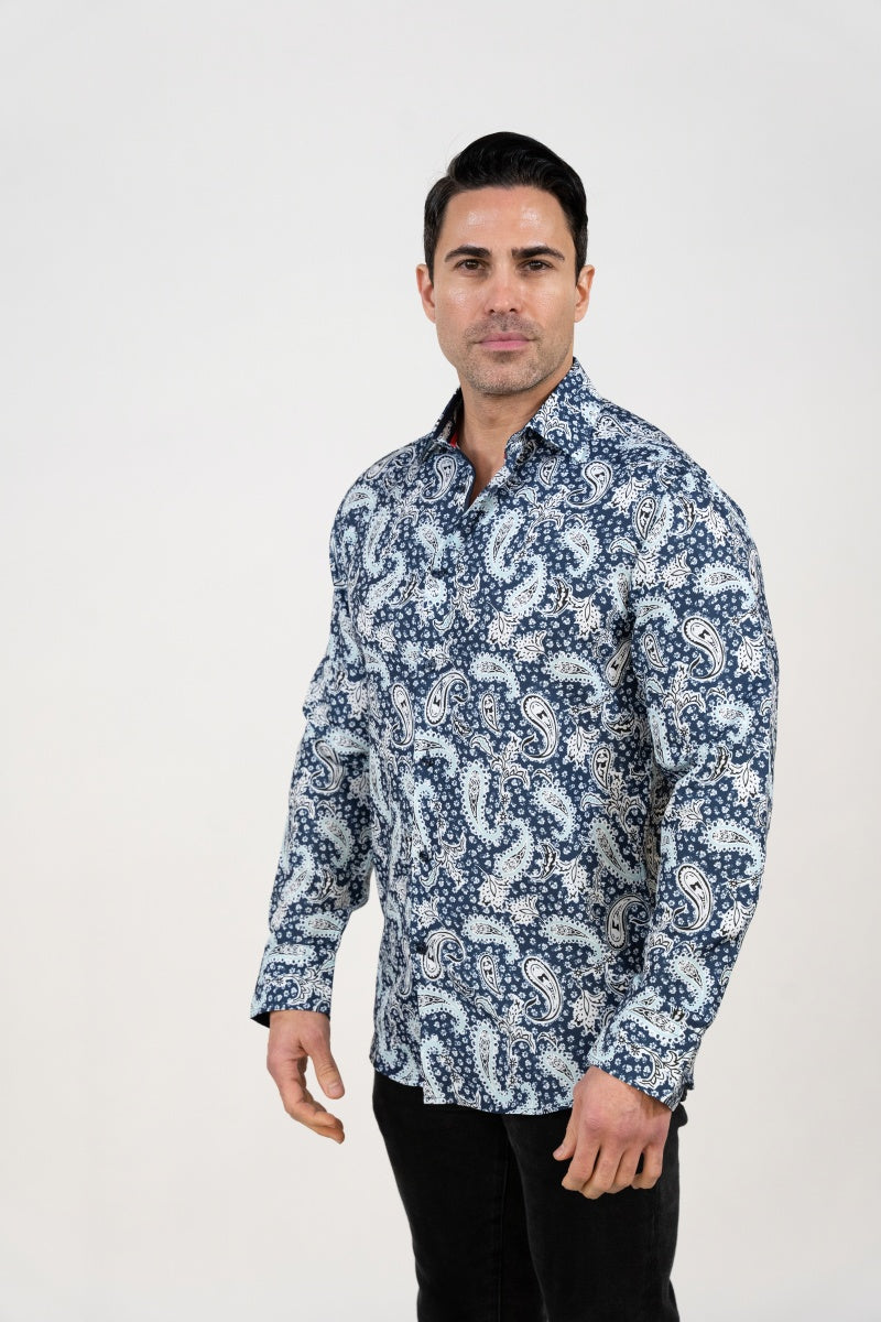 LSWP-197 PRINTED LONG SLEEVE SHIRT 8-PACK