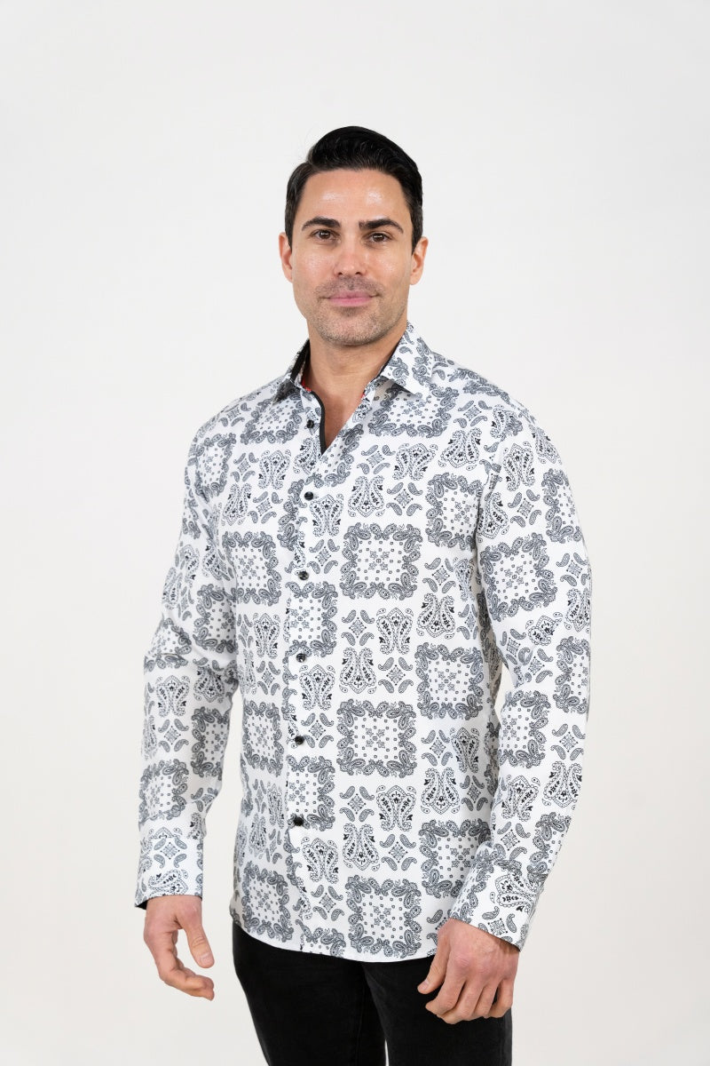 LSWP-205 PRINTED LONG SLEEVE SHIRT 8-PACK