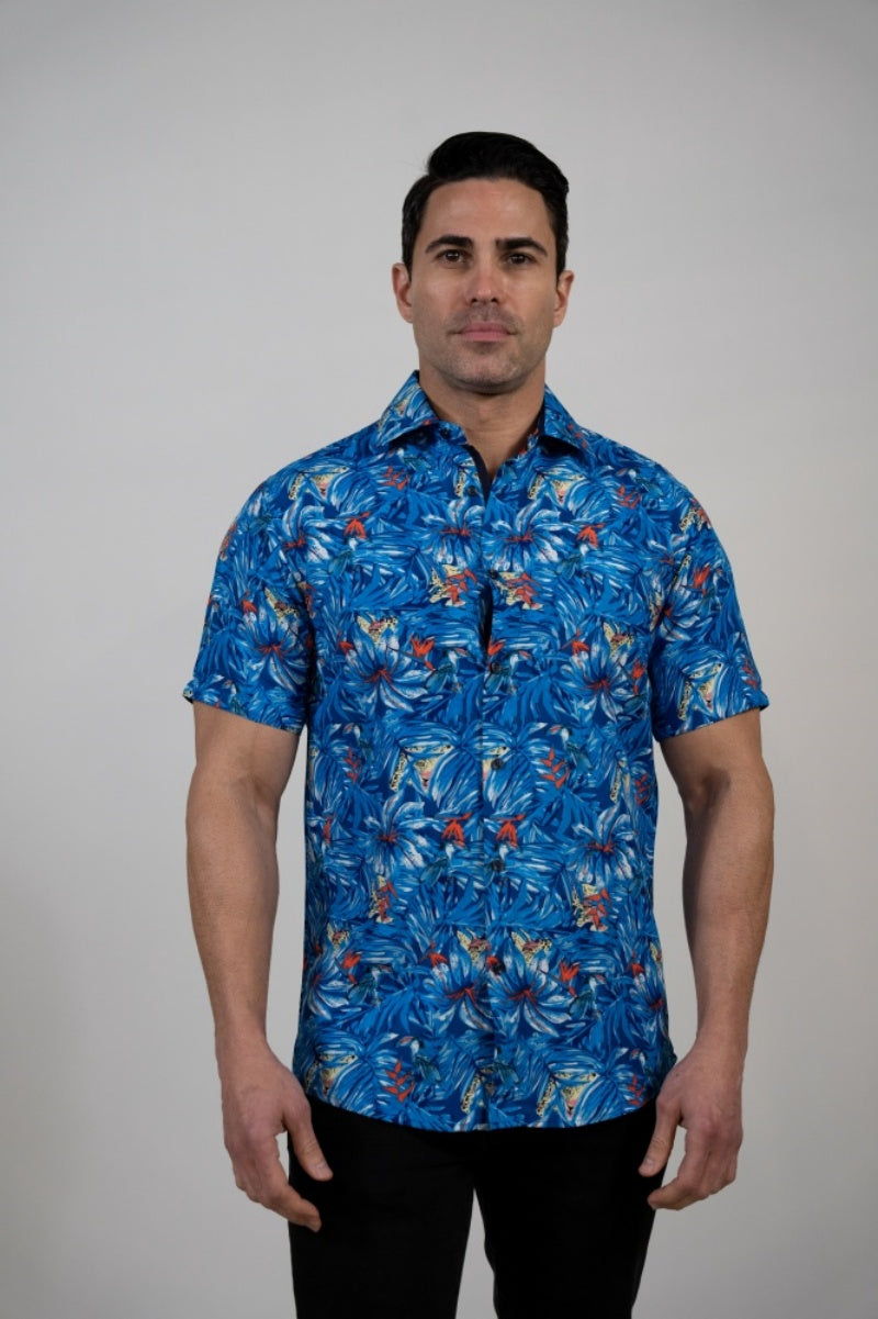 SST23-10 MEN'S TROPICAL SHORT SLEEVE SHIRT 8PK