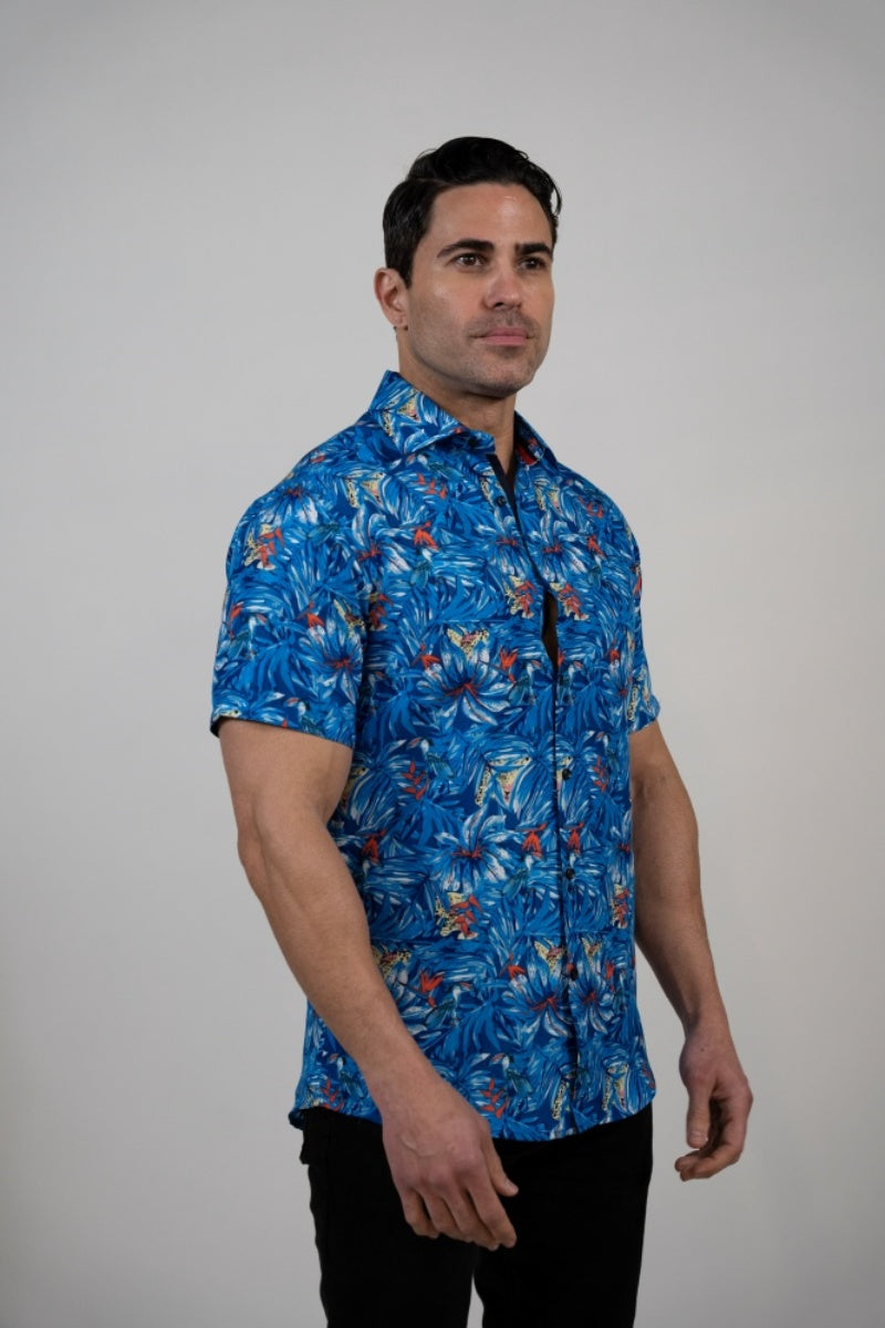 SST23-10 MEN'S TROPICAL SHORT SLEEVE SHIRT 8PK