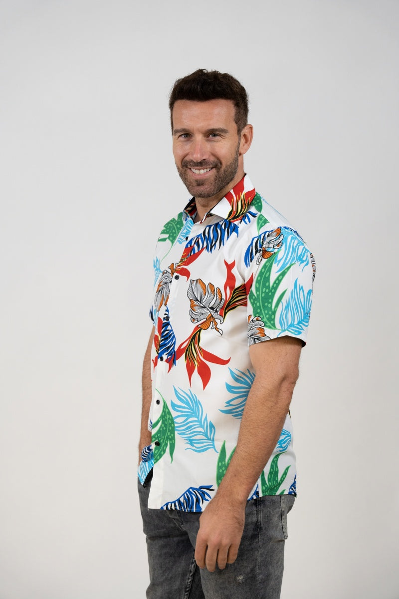 SST23-41 MEN'S TROPICAL SHORT SLEEVE SHIRT 8PK