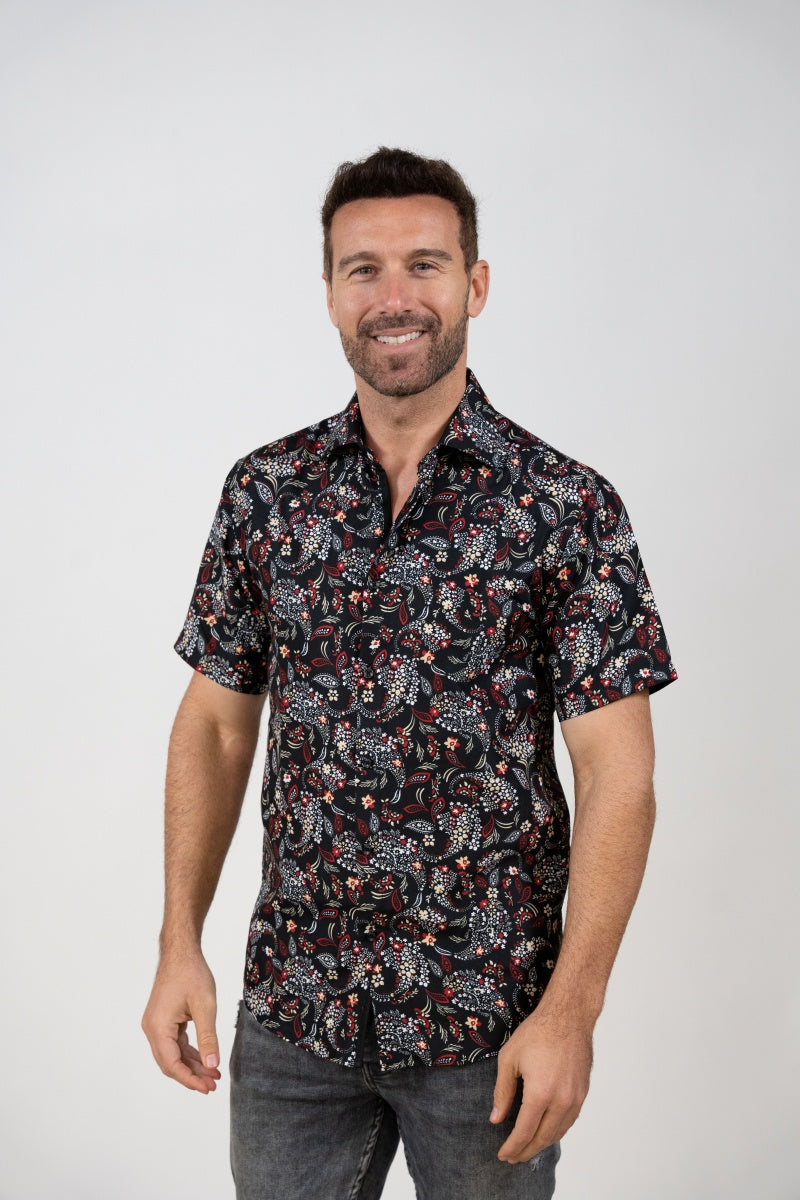 SST23-73 MEN'S TROPICAL SHORT SLEEVE SHIRT 8PK