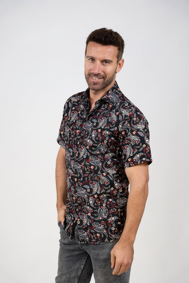 SST23-73 MEN'S TROPICAL SHORT SLEEVE SHIRT 8PK