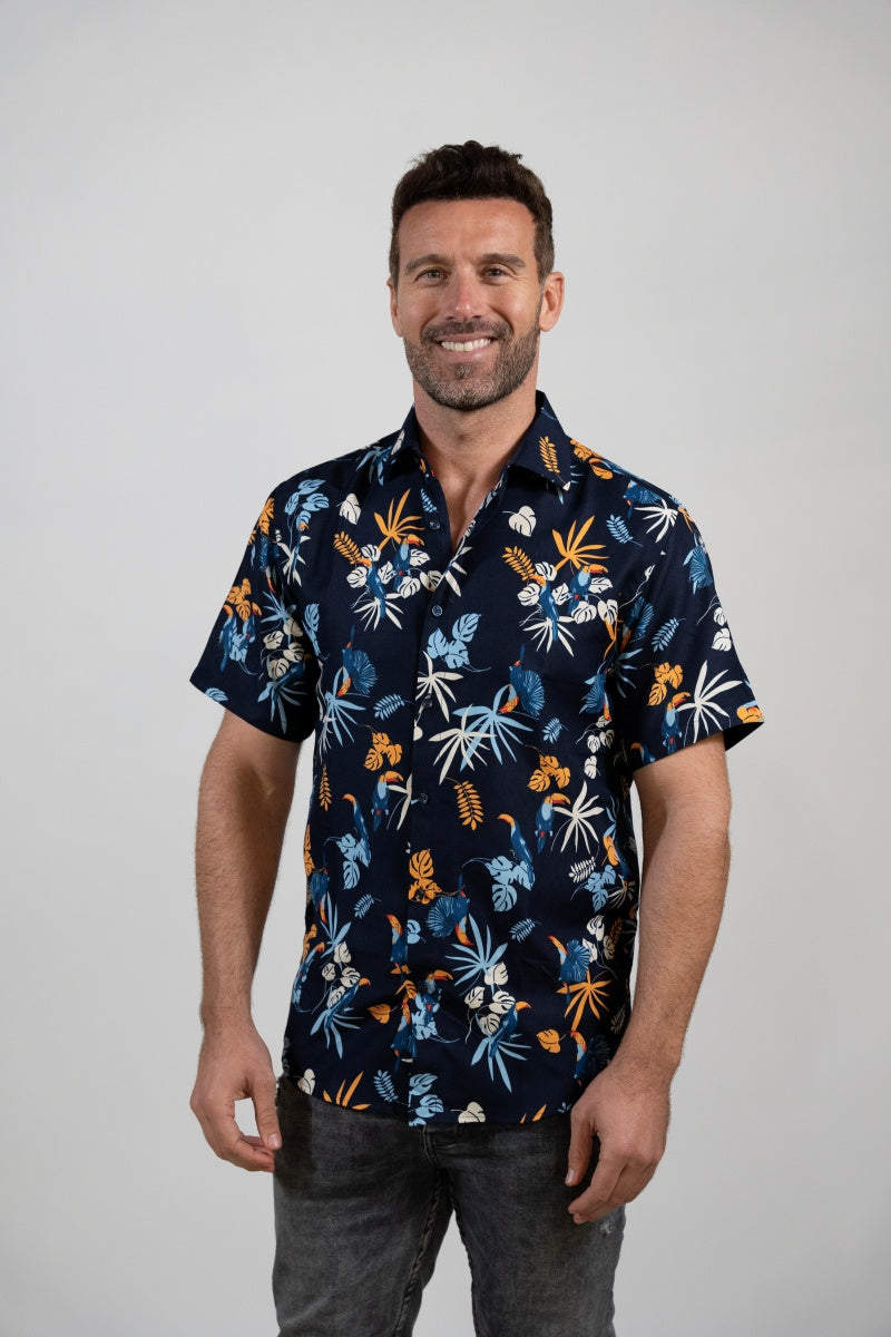 SST23-88 MEN'S TROPICAL SHORT SLEEVE SHIRT 8PK